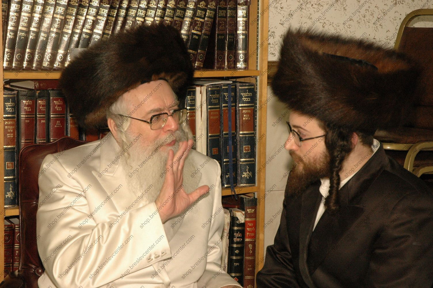 Canvas Picture Of Mohorosh with the Rosh Yeshiva - #104